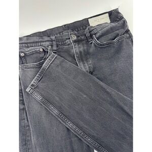 Rag & Bone Fit 2 Slim Jeans Men 34x32 Washed Black Cotton Stretch MED22H1223FHBL